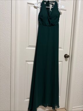 Birdy Grey Forest Green Halter Maxi Dress
